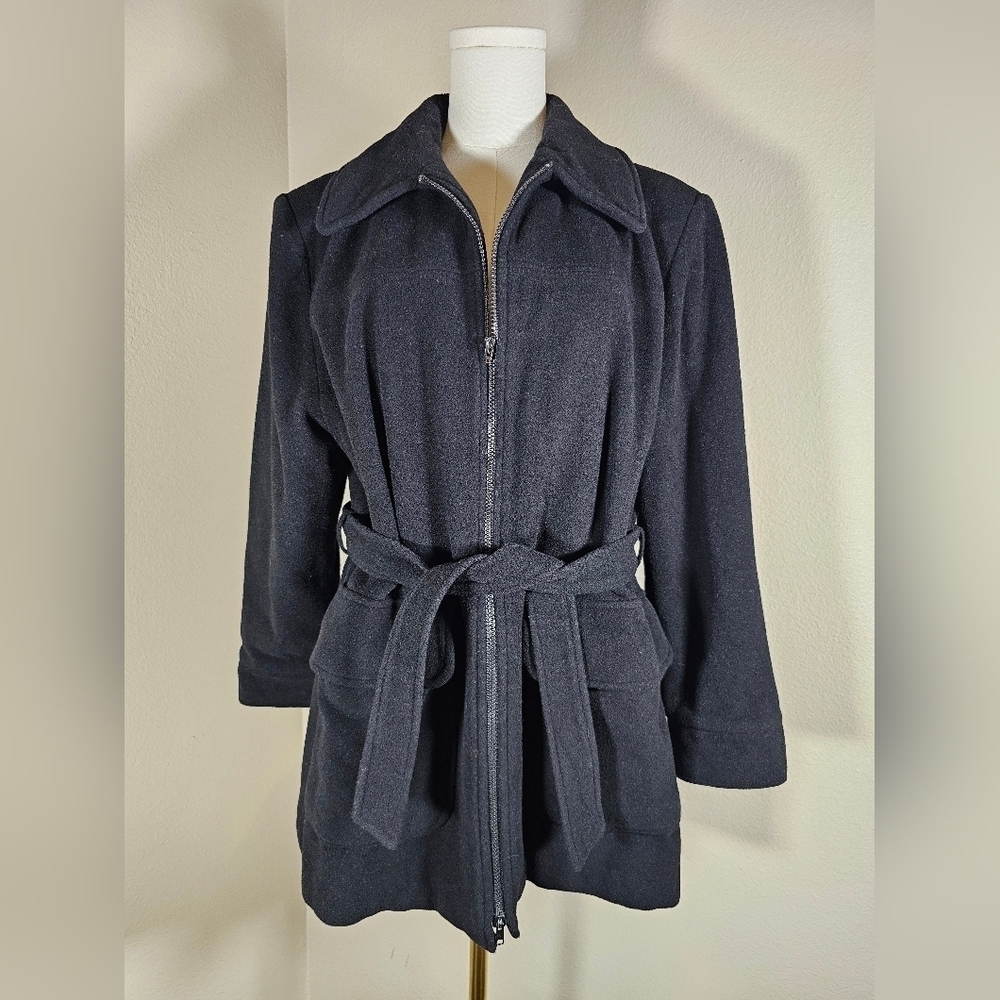 Talbots Petites Wool Cashmere Blend Winter Coat Size Medium - Picture 1 of 15